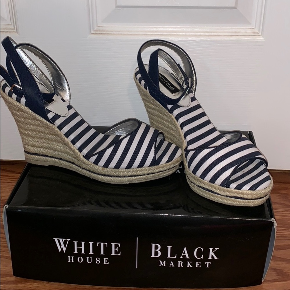 WORN ONCE White House Black Market Wedges